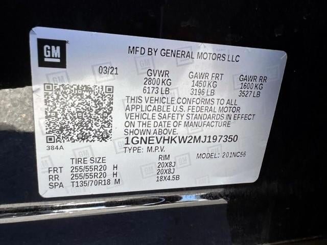 2021 Chevrolet Traverse AWD 3LT