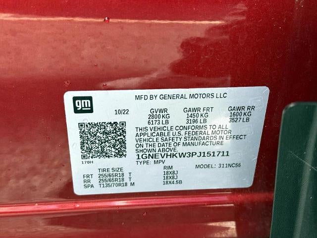 2023 Chevrolet Traverse AWD 3LT