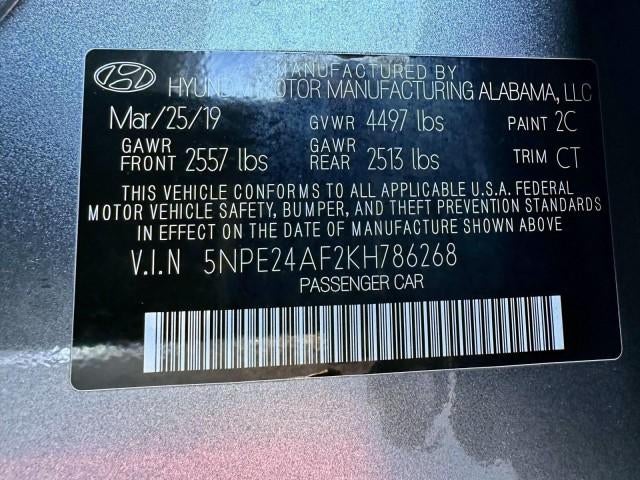 2019 Hyundai SONATA SE 2.4L