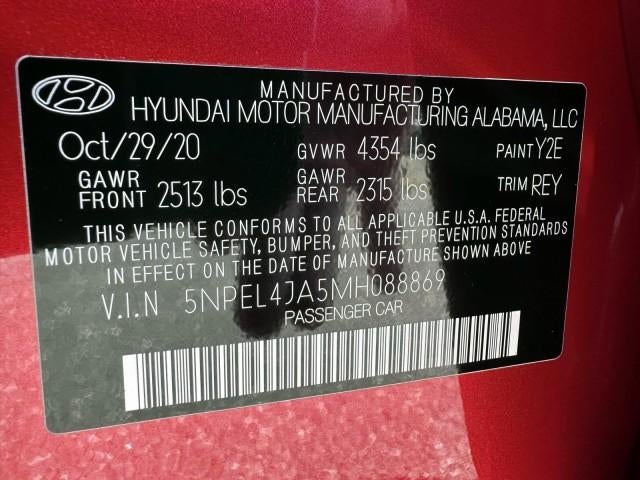 2021 Hyundai SONATA SEL 2.5L