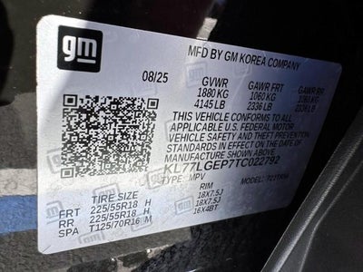2026 Chevrolet Trax FWD 4dr 1RS