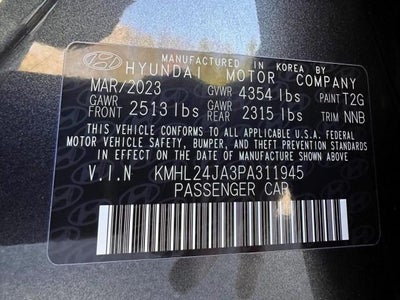 2023 Hyundai SONATA SE 2.5L