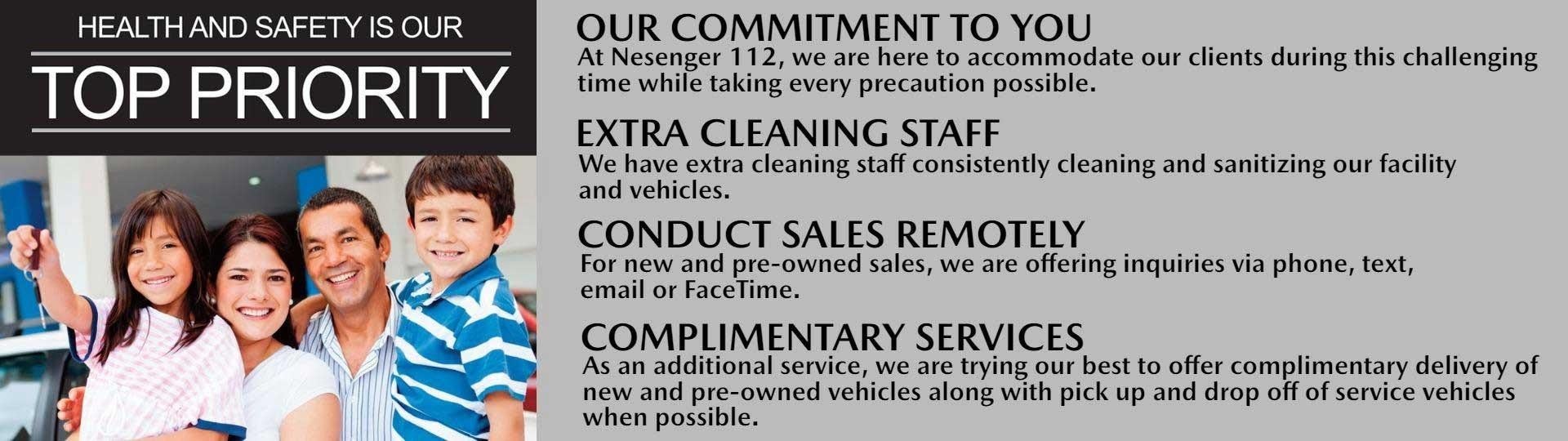 Health And Safety Is Our Top Priority