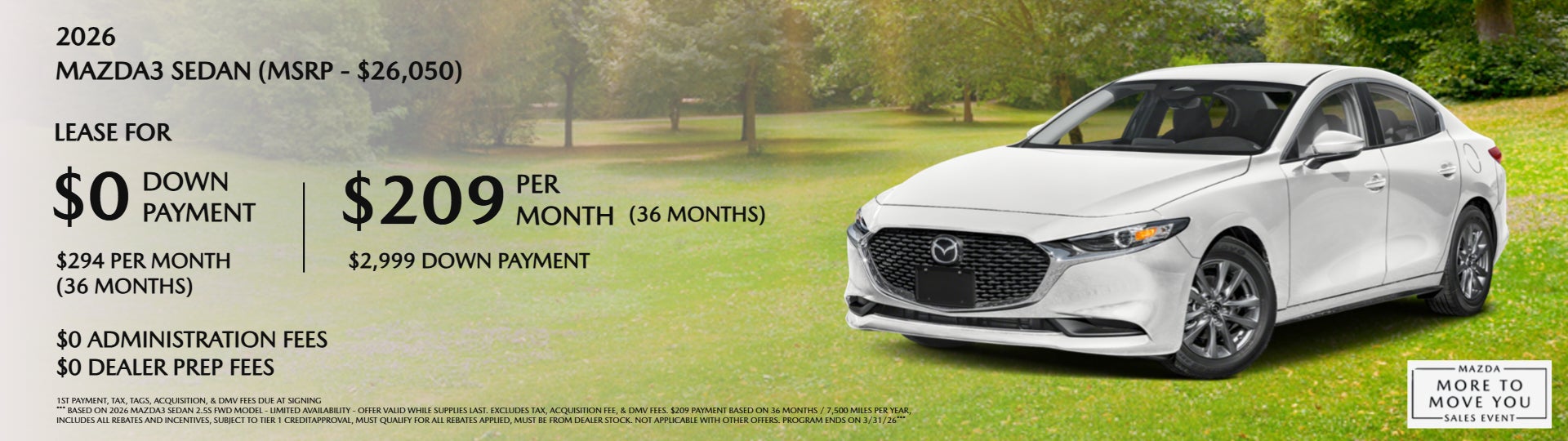 2026 MAZDA3 SEDAN