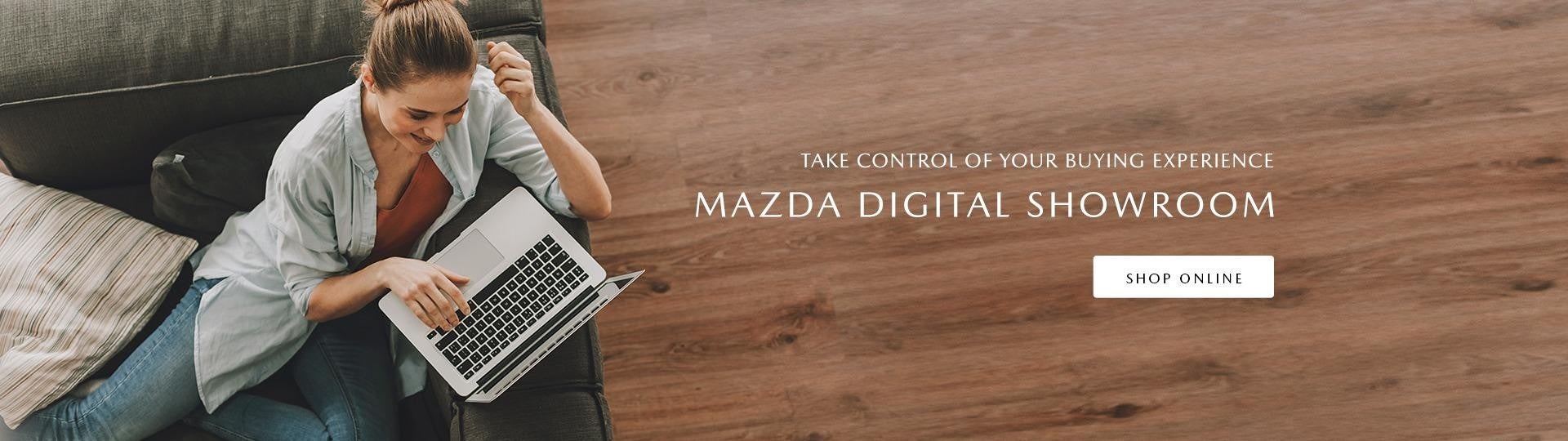 Mazda Digital Showroom Accessed on a Laptop